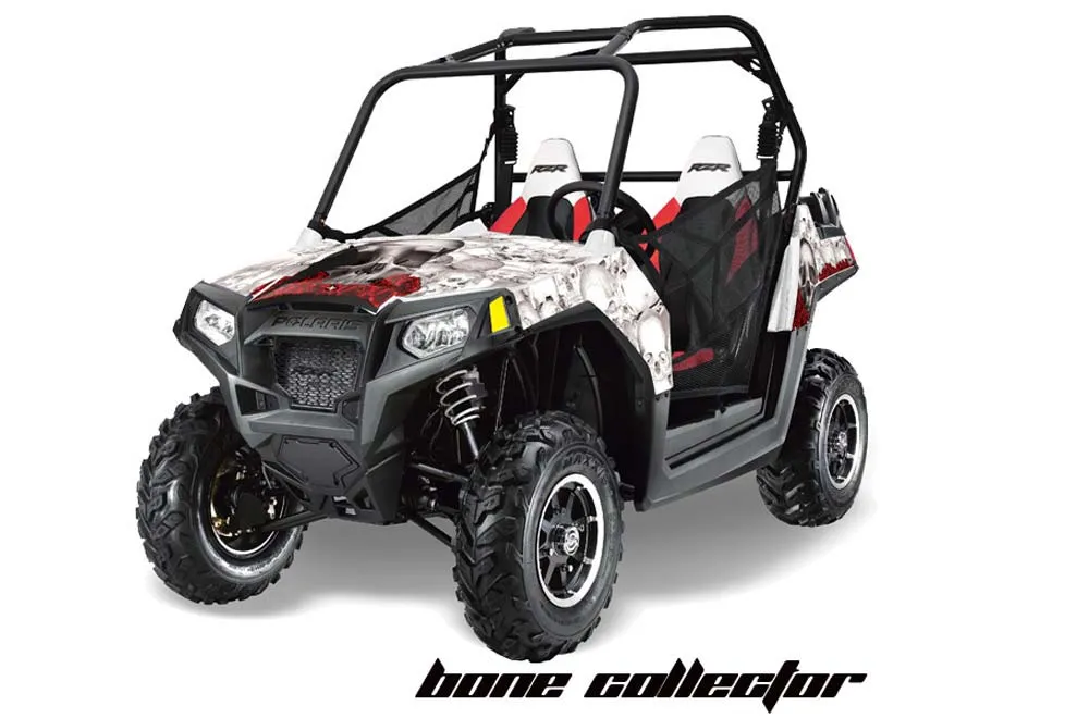 Polaris RZR 800 / 800S Graphic Kit - 2011-2014 Bone Collector White