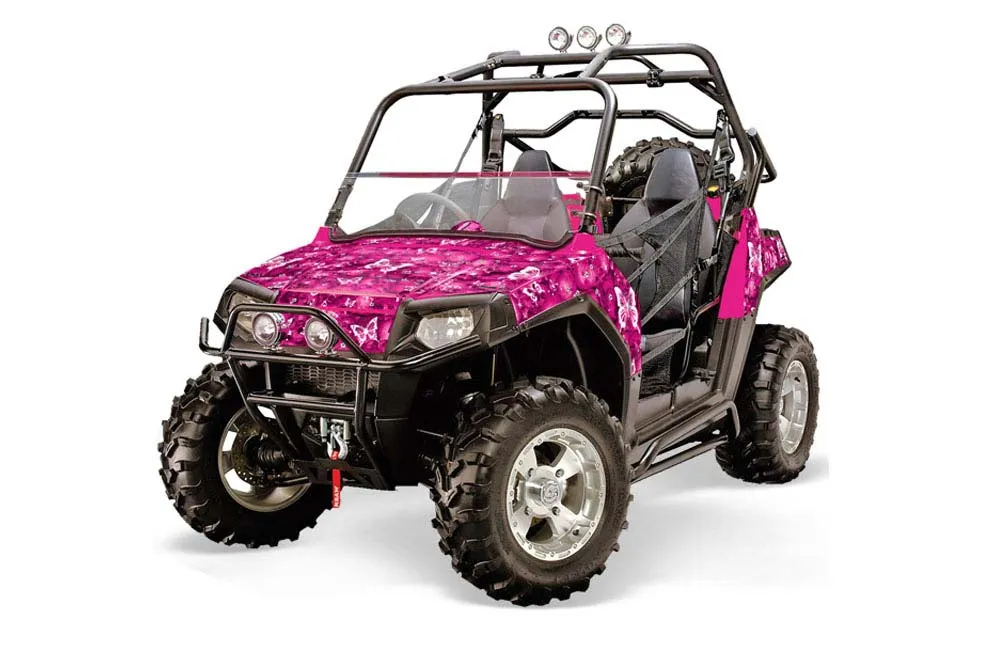 Polaris RZR 800 / 800S Graphic Kit - 2006-2010 Butterflies Pink