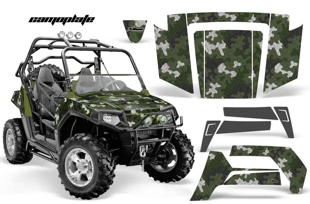 Polaris RZR 800 / 800S Graphic Kit - 2006-2010 Camoplate Green