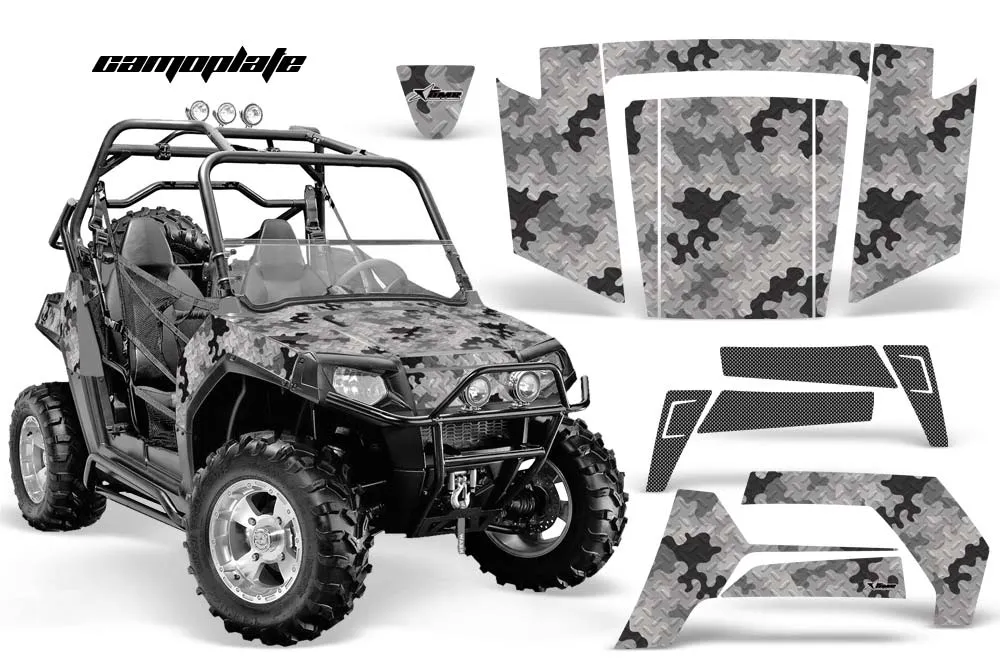 Polaris RZR 800 / 800S Graphic Kit - 2006-2010 Camoplate Silver