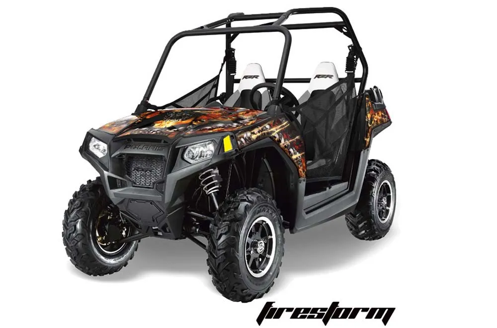 Polaris RZR 800 / 800S Graphic Kit - 2011-2014 Firestorm Black