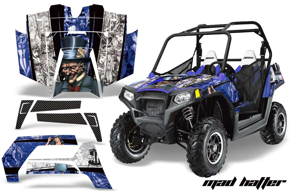 Polaris RZR 800 / 800S Graphic Kit - 2011-2014 Mad Hatter Blue