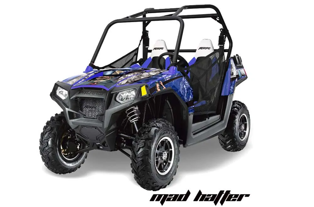 Polaris RZR 800 / 800S Graphic Kit - 2011-2014 Mad Hatter Blue