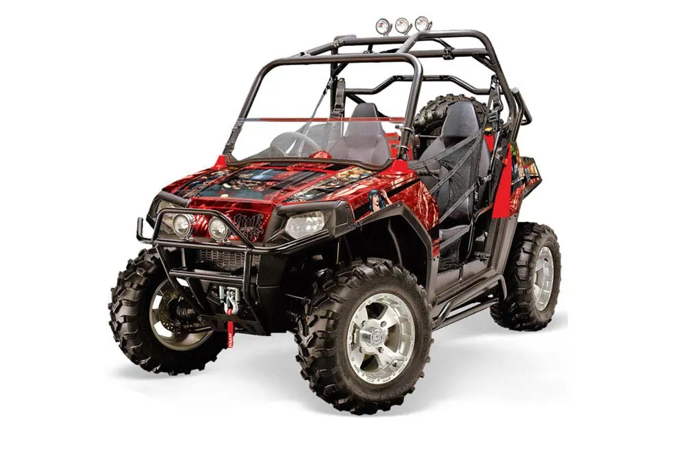 Polaris RZR 800 / 800S Graphic Kit - 2006-2010 Madhatter Red