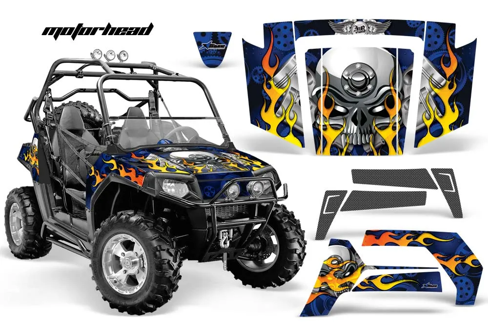 Polaris RZR 800 / 800S Graphic Kit - 2006-2010 Motorhead Blue