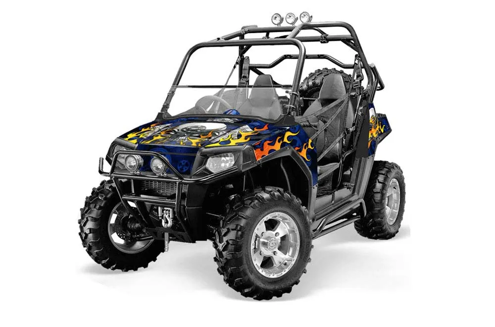 Polaris RZR 800 / 800S Graphic Kit - 2006-2010 Motorhead Blue