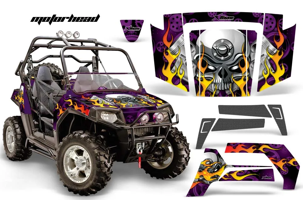 Polaris RZR 800 / 800S Graphic Kit - 2006-2010 Motorhead Purple