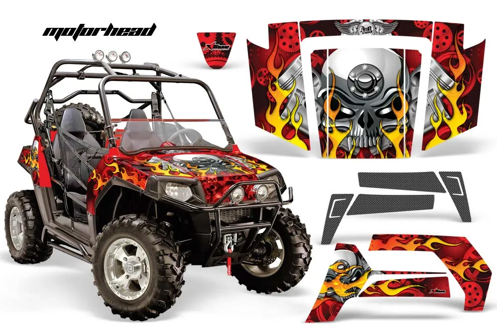 Polaris RZR 800 / 800S Graphic Kit - 2006-2010 Motorhead Red