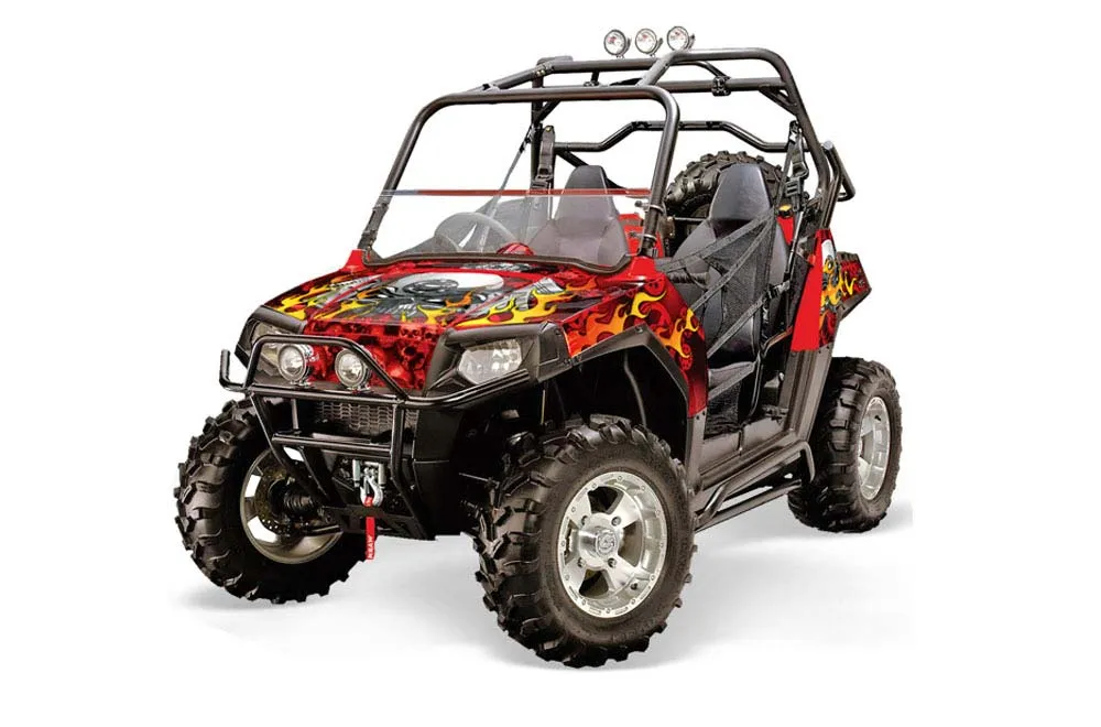 Polaris RZR 800 / 800S Graphic Kit - 2006-2010 Motorhead Red
