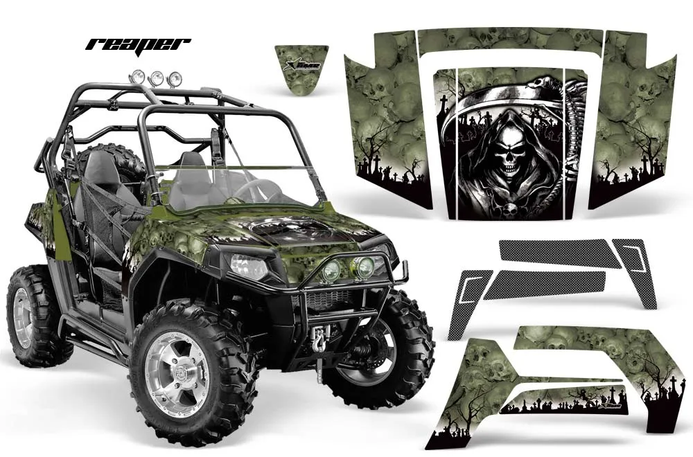 Polaris RZR 800 / 800S Graphic Kit - 2006-2010 Reaper Green