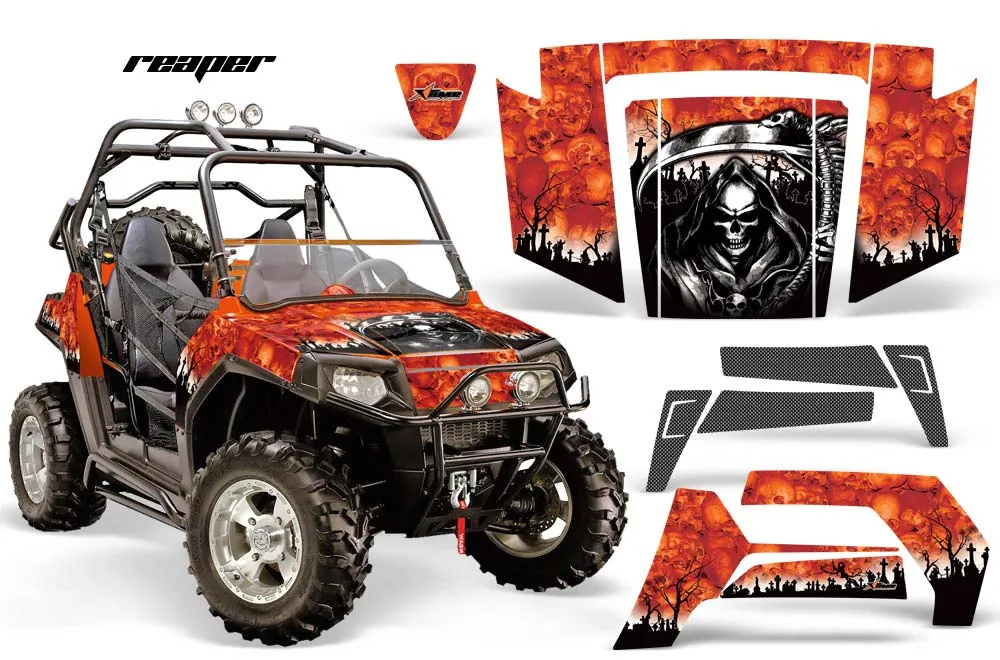 Polaris RZR 800 / 800S Graphic Kit - 2006-2010 Reaper Orange
