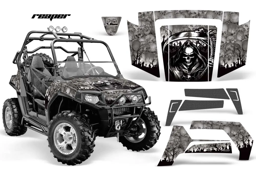 Polaris RZR 800 / 800S Graphic Kit - 2006-2010 Reaper Silver