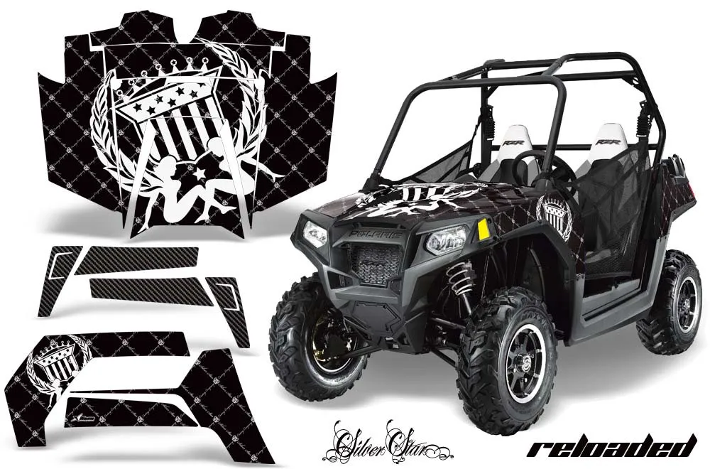 Polaris RZR 800 / 800S Graphic Kit - 2011-2014 Silver Star - Reloaded Black