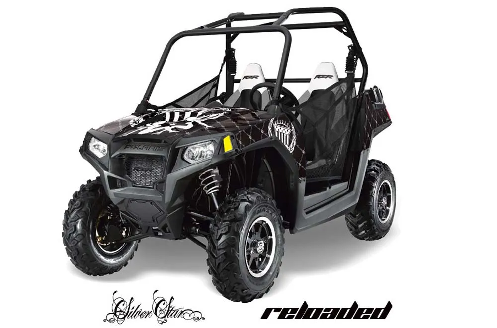 Polaris RZR 800 / 800S Graphic Kit - 2011-2014 Silver Star - Reloaded Black