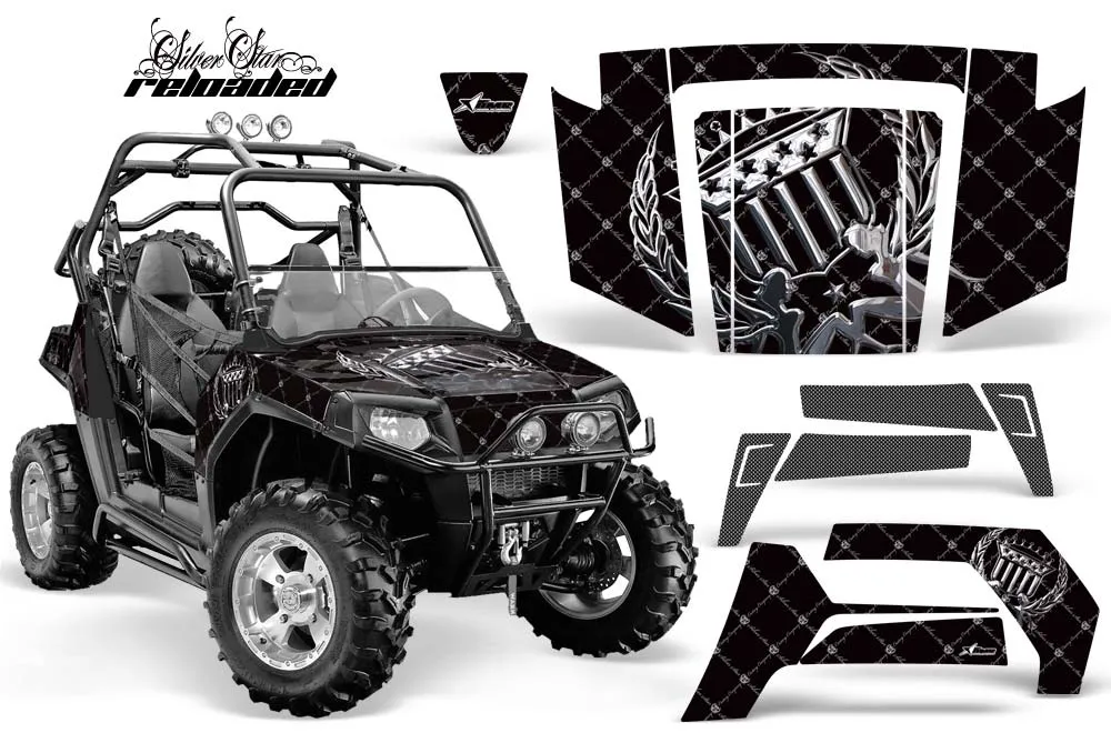 Polaris RZR 800 / 800S Graphic Kit - 2006-2010 Silver Star - Reloaded Chrome