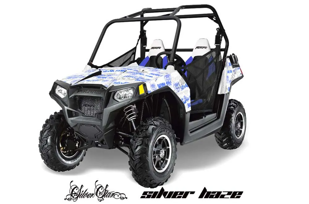 Polaris RZR 800 / 800S Graphic Kit - 2011-2014 Silver Star - Silverhaze Blue