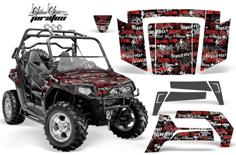 Polaris RZR 800 / 800S Graphic Kit - 2006-2010 Silverhaze Red