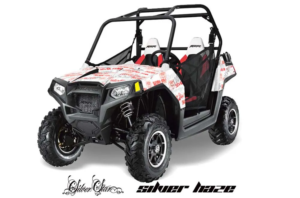 Polaris RZR 800 / 800S Graphic Kit - 2011-2014 Silver Star - Silverhaze Red