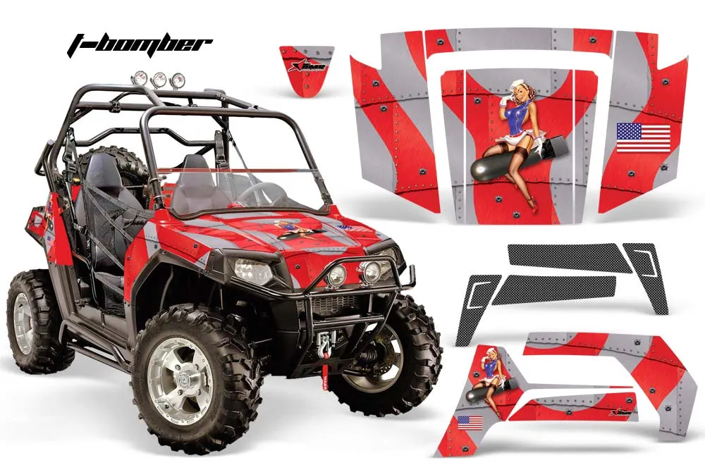 Polaris RZR 800 / 800S Graphic Kit - 2006-2010 T Bomber Red