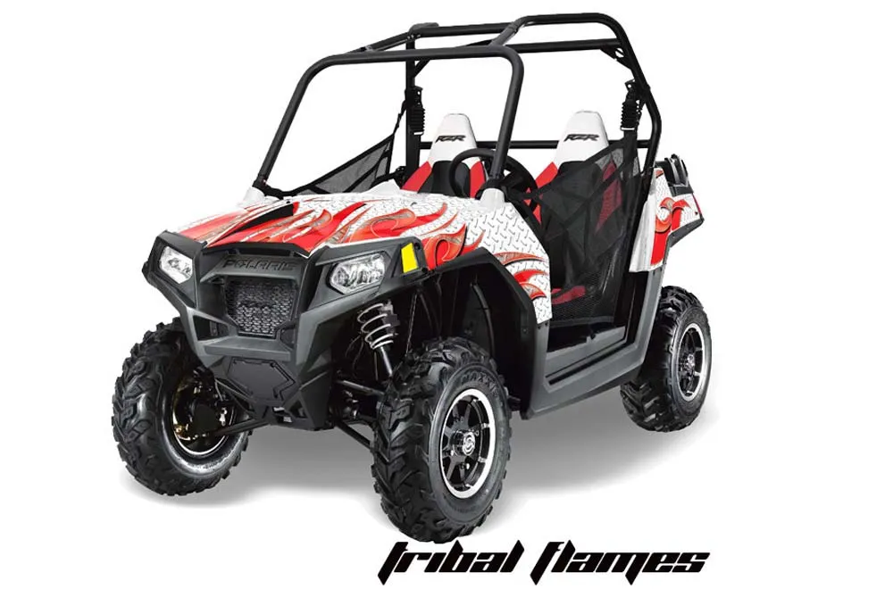 Polaris RZR 800 / 800S Graphic Kit - 2011-2014 Tribal Flames Red