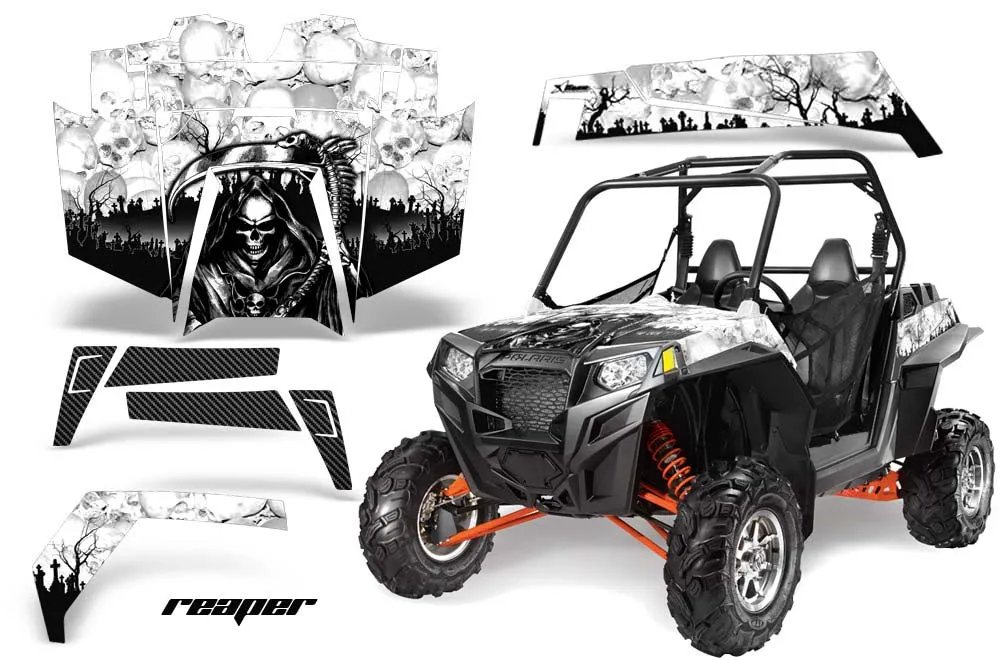 Polaris RZR 900 XP Graphic Kit - 2011-2014 Reaper White