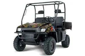Polaris Ranger 500 / 700 XP Graphic Kit - 2005-2008 Ed Hardy - Pirates Silver