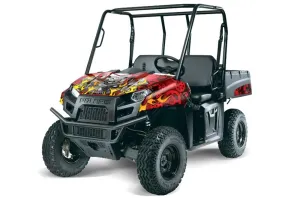 Polaris Ranger EV Electric Graphic Kit - 2009-2015 Motorhead Red