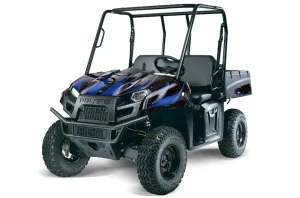 Polaris Ranger EV Electric Graphic Kit - 2009-2015 Tribal Flames Blue