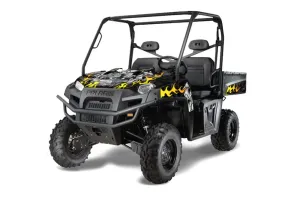 Polaris Ranger XP 500 / 700 4x4 EFI Graphic Kit - 2009 Motorhead Black