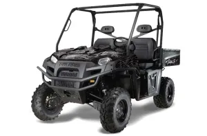 Polaris Ranger XP 500 / 800 / 900D 4x4 EFI Graphic Kit - 2010-2014 Skulls N Hammers Silver