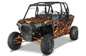 Polaris RZR 1000 XP 4 Door Graphic Kit - 2013-2018 Firestorm Black
