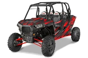 Polaris RZR 1000 XP 4 Door Graphic Kit - 2013-2018 Nuke Red