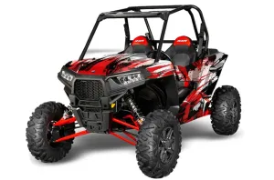Polaris RZR 1000 XP 2 Door Graphic Kit - 2013-2018 Carbon X Red