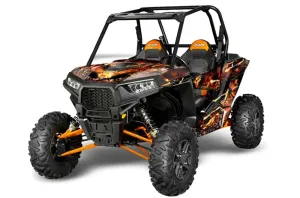 Polaris RZR 1000 XP 2 Door Graphic Kit - 2013-2018 Firestorm Black