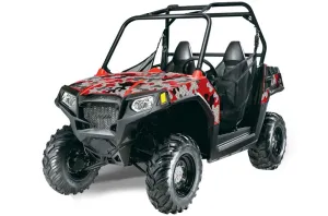 Polaris RZR 570 Graphic Kit - All Years Camoplate Red