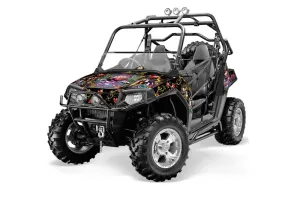 Polaris RZR 800 / 800S Graphic Kit - 2006-2010 Ed Hardy - Love Kills Black