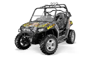Polaris RZR 800 / 800S Graphic Kit - 2006-2010 Motorhead Mandy Silver