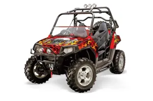 Polaris RZR 800 / 800S Graphic Kit - 2006-2010 Motorhead Red