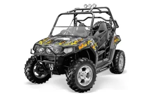 Polaris RZR 800 / 800S Graphic Kit - 2006-2010 Motorhead Silver
