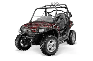 Polaris RZR 800 / 800S Graphic Kit - 2006-2010 Silverhaze Red