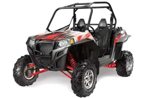 Polaris RZR 900 XP Graphic Kit - 2011-2014 Carbon X Red