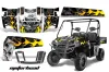 Polaris Ranger XP 500 / 700 4x4 EFI Graphic Kit - 2009 Motorhead Black