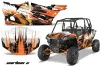 Polaris RZR 1000 XP 4 Door Graphic Kit - 2013-2018 Carbon X Orange