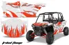 Polaris RZR 1000 XP 4 Door Graphic Kit - 2013-2018 Tribal Flames Red
