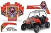 Polaris RZR 170 Graphic Kit - All Years Ed Hardy - Love Kills Red