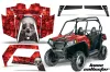 Polaris RZR 570 Graphic Kit - All Years Bone Collector Red