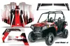 Polaris RZR 570 Graphic Kit - All Years Carbon X Red
