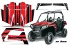 Polaris RZR 570 Graphic Kit - All Years In Line Red