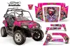Polaris RZR 800 / 800S Graphic Kit - 2006-2010 Ed Hardy - Love Kills Pink