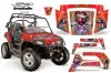 Polaris RZR 800 / 800S Graphic Kit - 2006-2010 Ed Hardy - Love Kills Red
